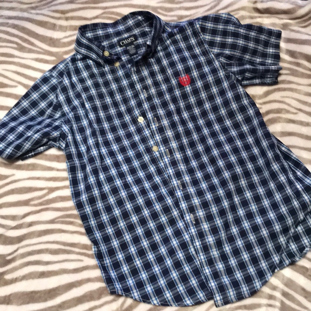 Boy’s Chaps short sleeved button down shirt.